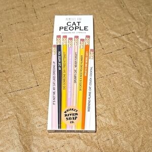 Whiskey River Soap Co Cat People Pencils Set of 8 NWT